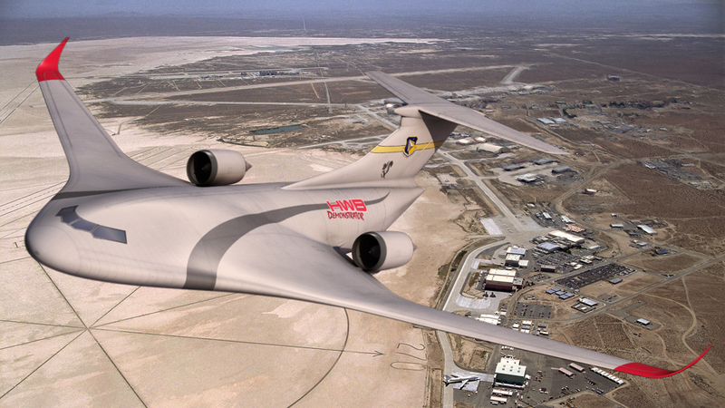 Illustration for article titled Lockheed Moves Foward With Big Blended Wing Hybrid Transport Jet Design
